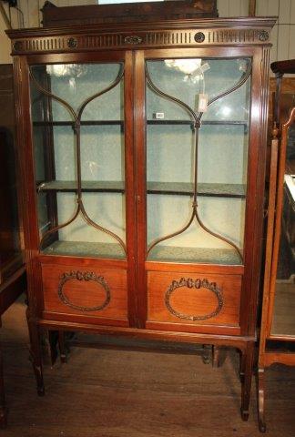 Mahogany display cabinet